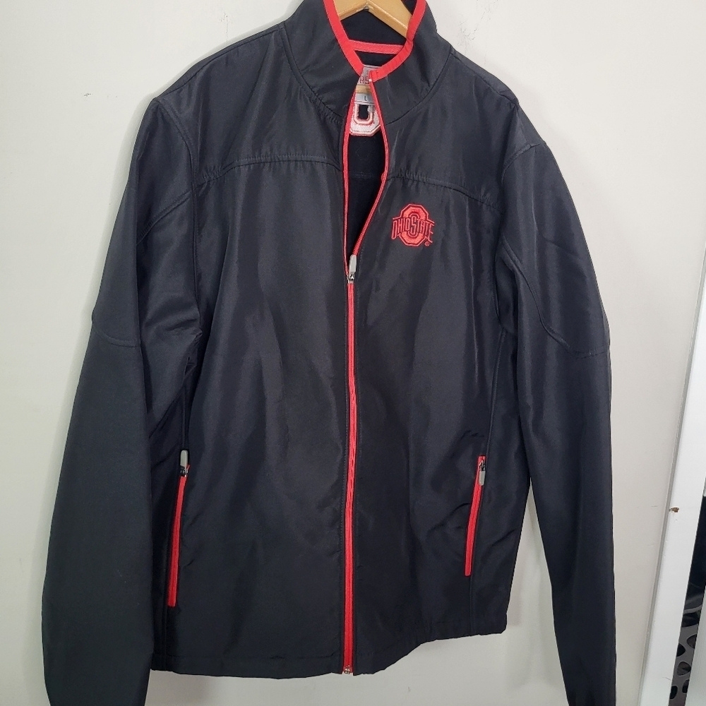 Ohio State Varsity Mens Zip Up Jaclet Size Large